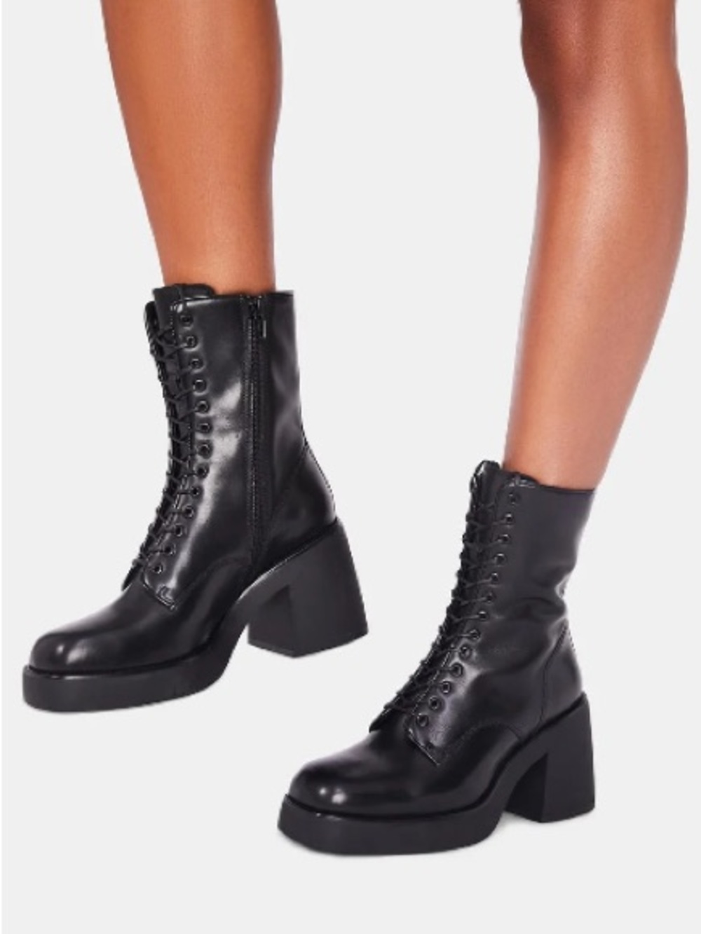 Vagabond Shoemakers Brooke Leather Lace Up Boots Alt Goth Whimsigoth Chunky Heel